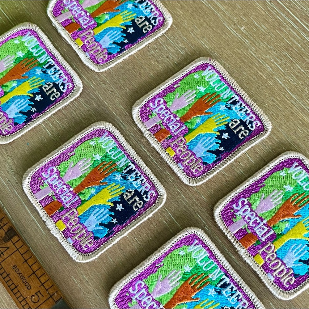 NEW Volunteers are Special People Fun Patches • Set of 6